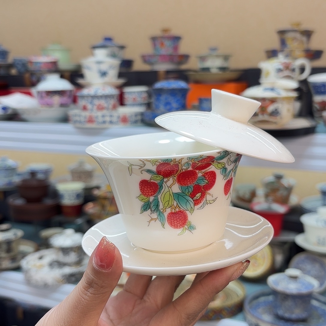 盖碗里的水煮开后