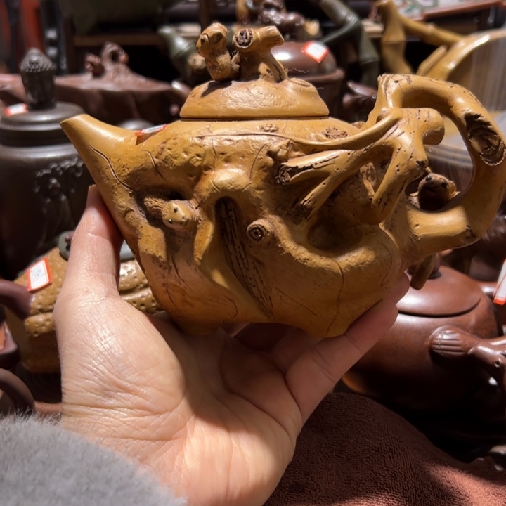 紫砂茶壶紫砂壶收藏起来了！