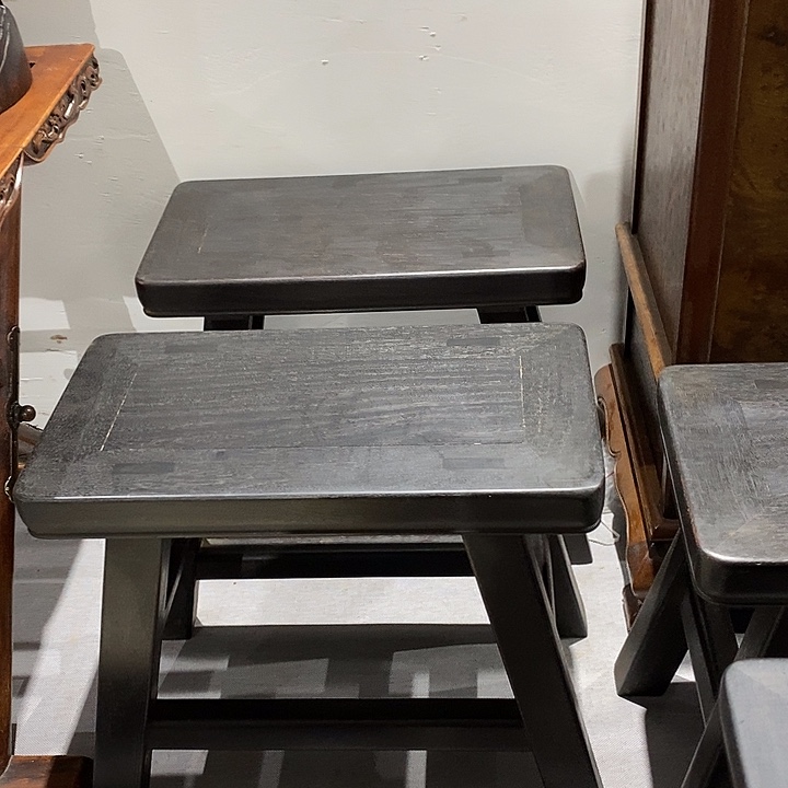 木刘*生小叶紫檀板凳四只