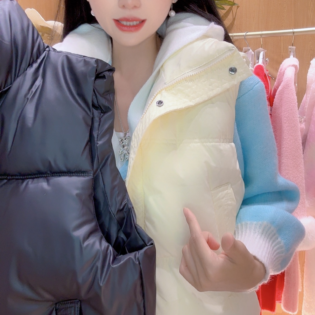 女装品牌女装品牌服装马甲杏色