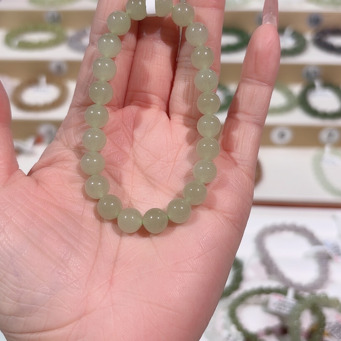 和田玉手链未镶嵌V