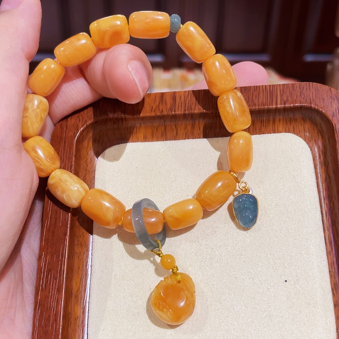 蜜蜡手链未镶嵌手串