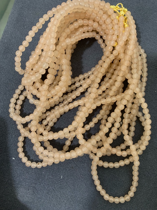 尺寸4mm藕粉项链株串