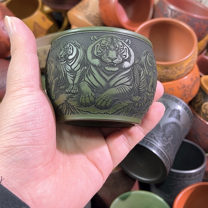 茶杯紫砂全手工紫砂主人杯