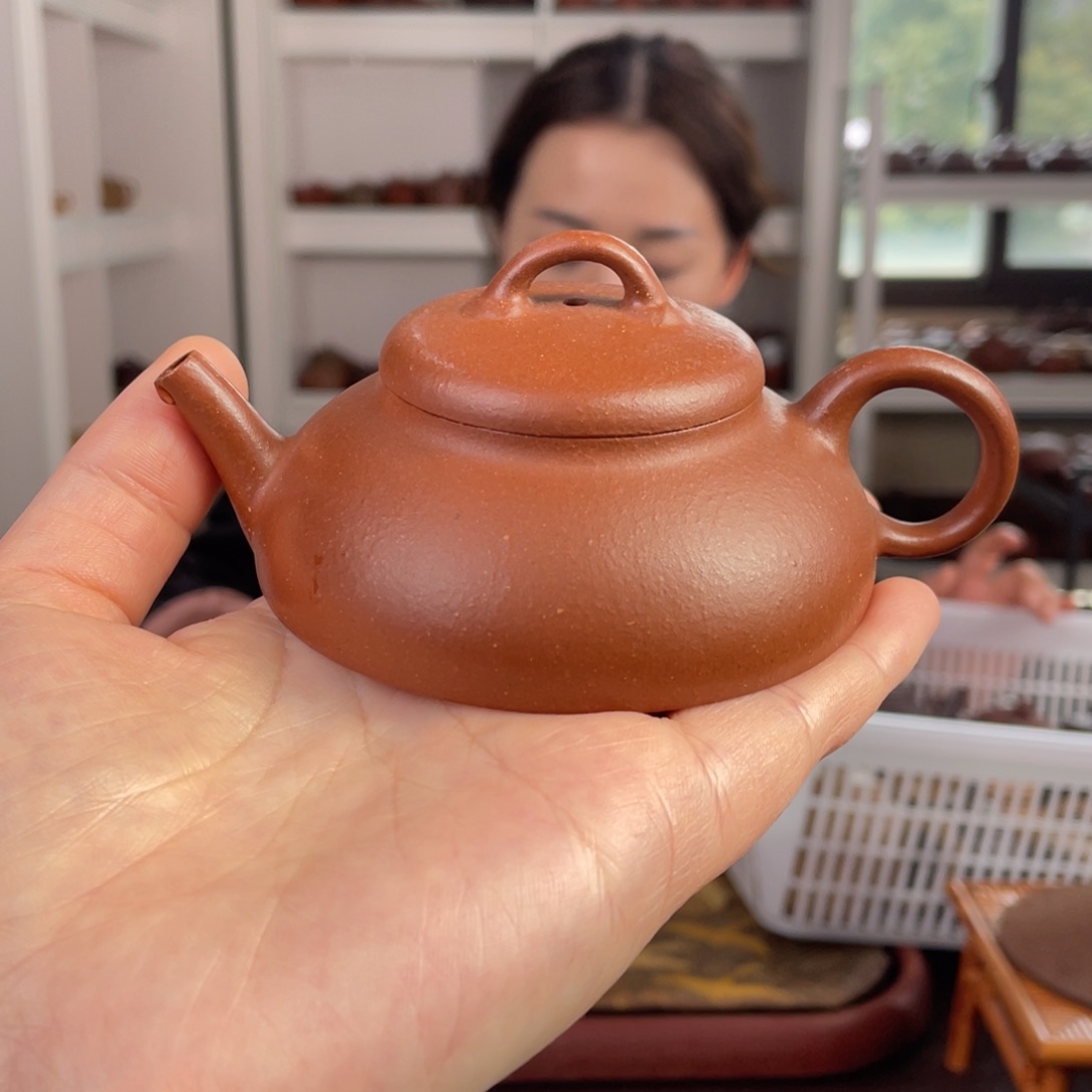 紫砂茶壶黄降坡薇风125cc
