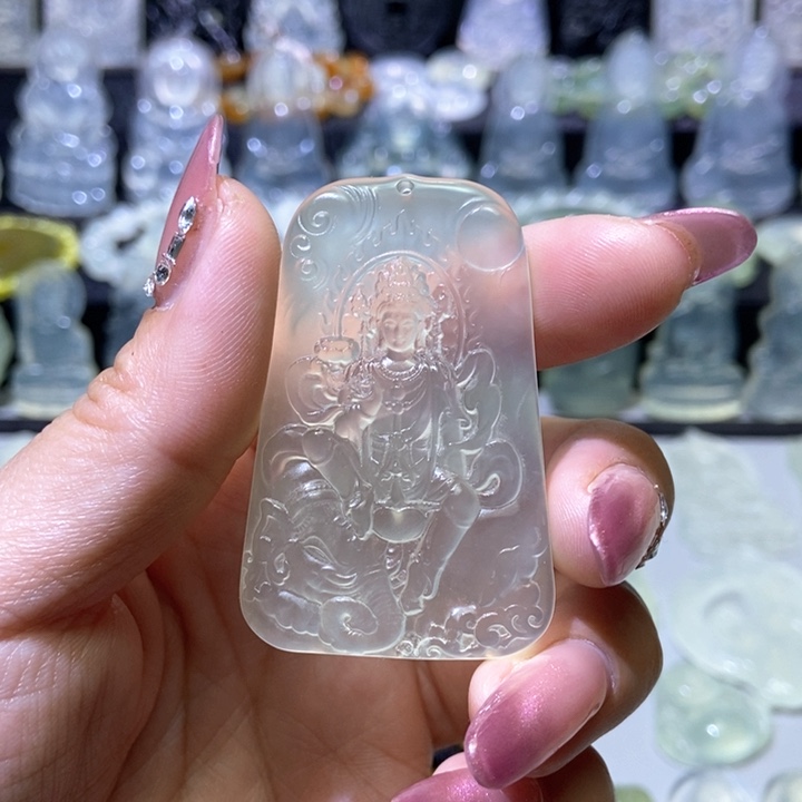 岫玉未镶嵌吊坠吊坠