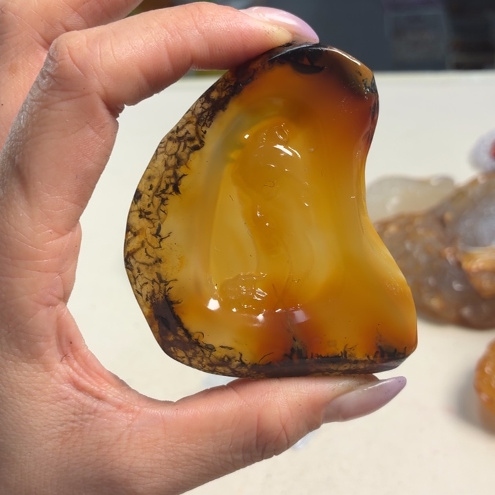 玛瑙/玉髓未镶嵌吊坠(不含链)