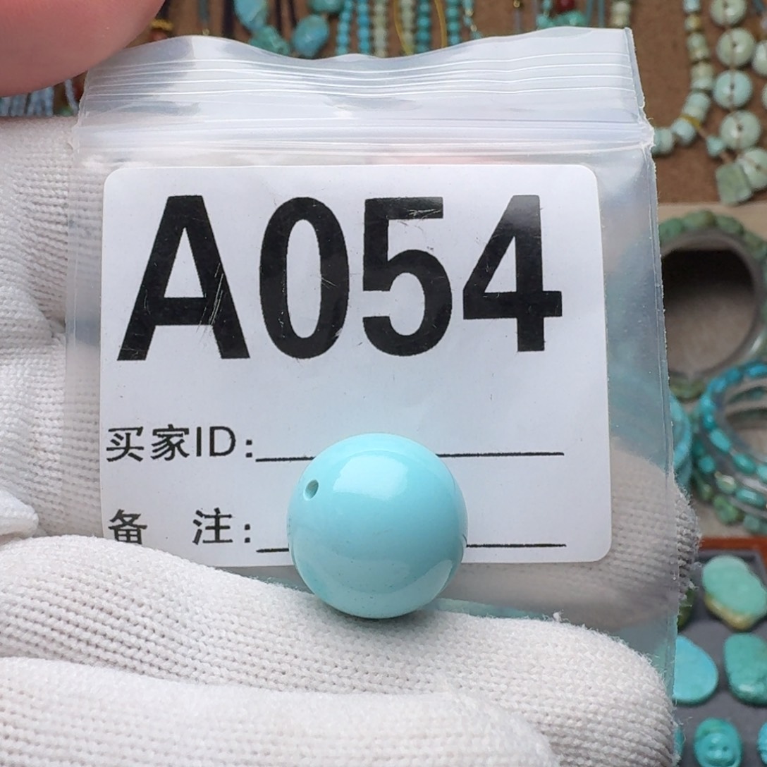 绿松石珠宝奇石未镶嵌16m m