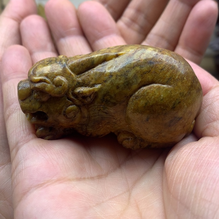 【闪购商品】岫岩河磨玉（透闪石质玉）未镶嵌手把