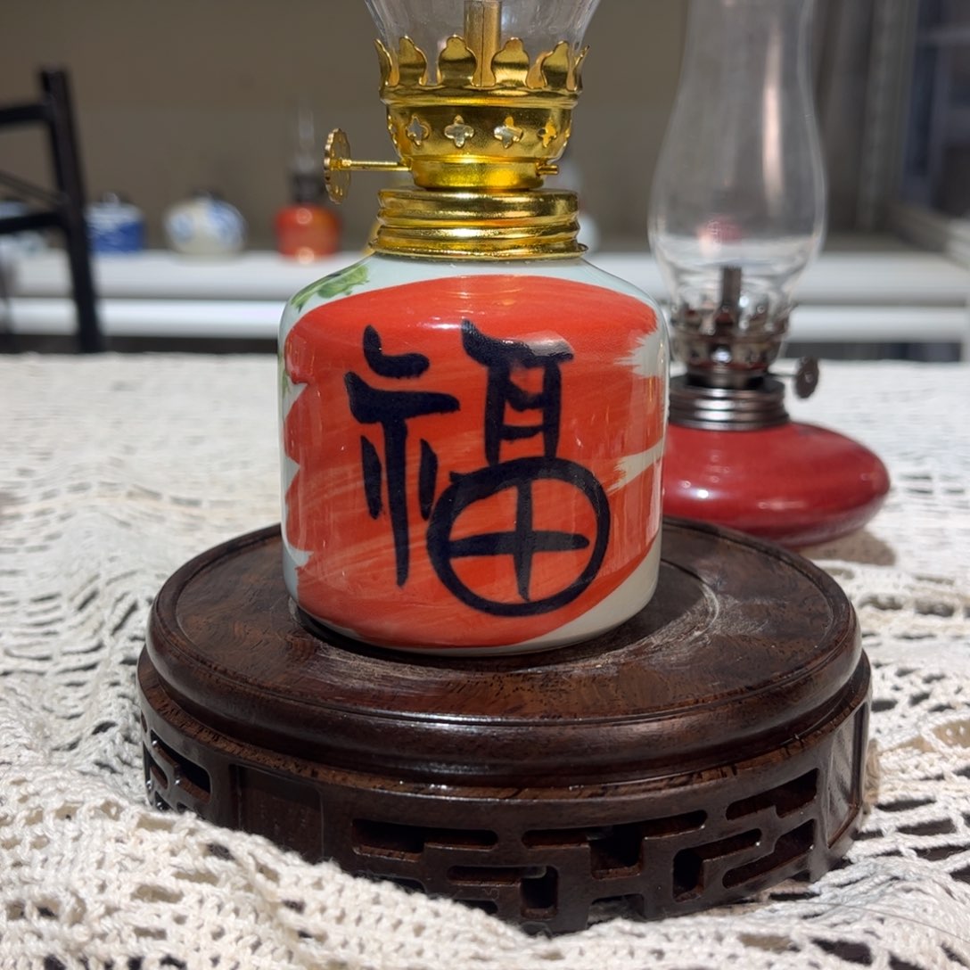 摆件景德镇陶瓷香薰灯