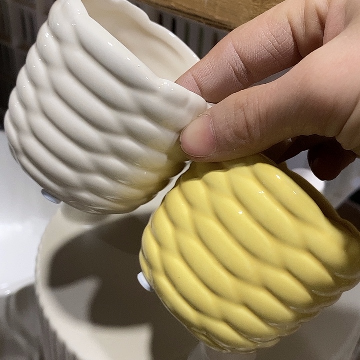 陶盆有孔 瑕疵针孔漏釉介意勿拍外口 7外高7