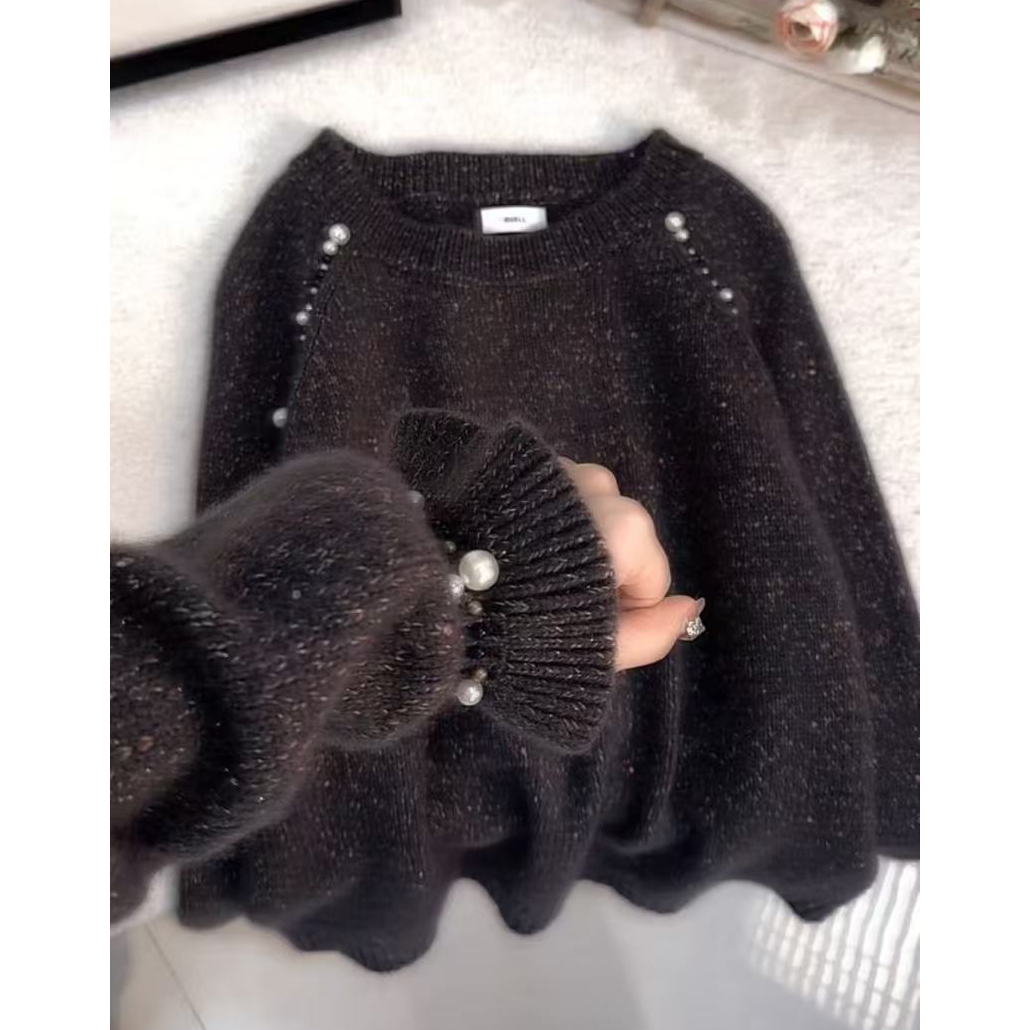 超好看穿搭2025秋冬季新款洋气高级感小众百搭圆领套头开衫毛衣女