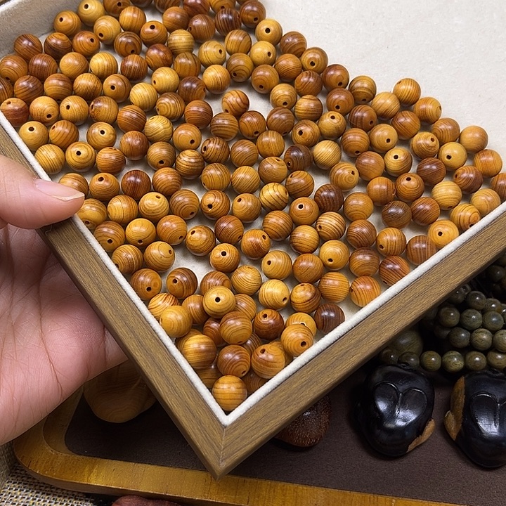 冠***双香榧木福利崖柏散珠 10m 约180颗