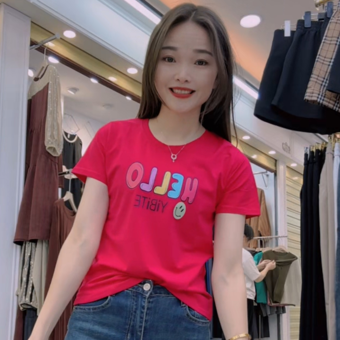新款彩色字母上衣百搭02