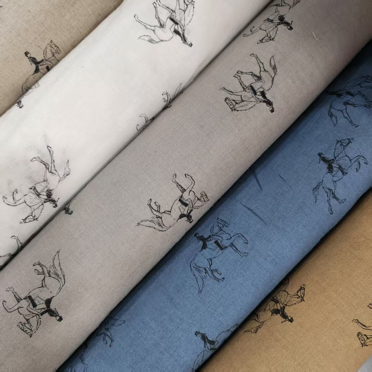 【国内现货】Hokkoh新款马棉麻面料手工diy服装包袋布料半米