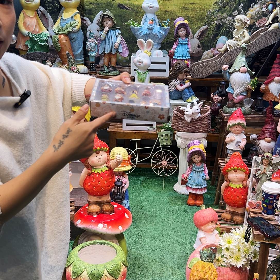 花园摆件红红火火