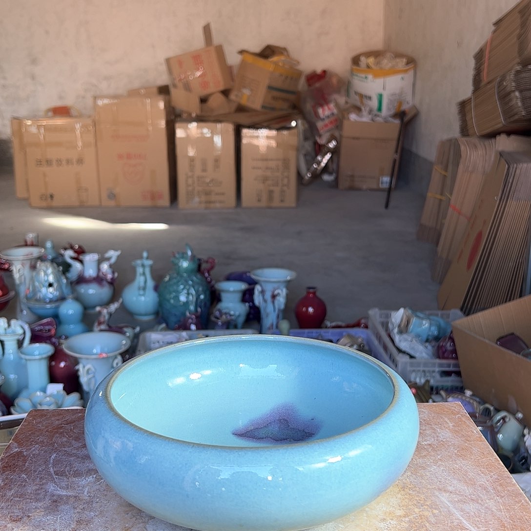 摆件郑家钧窑摆件微