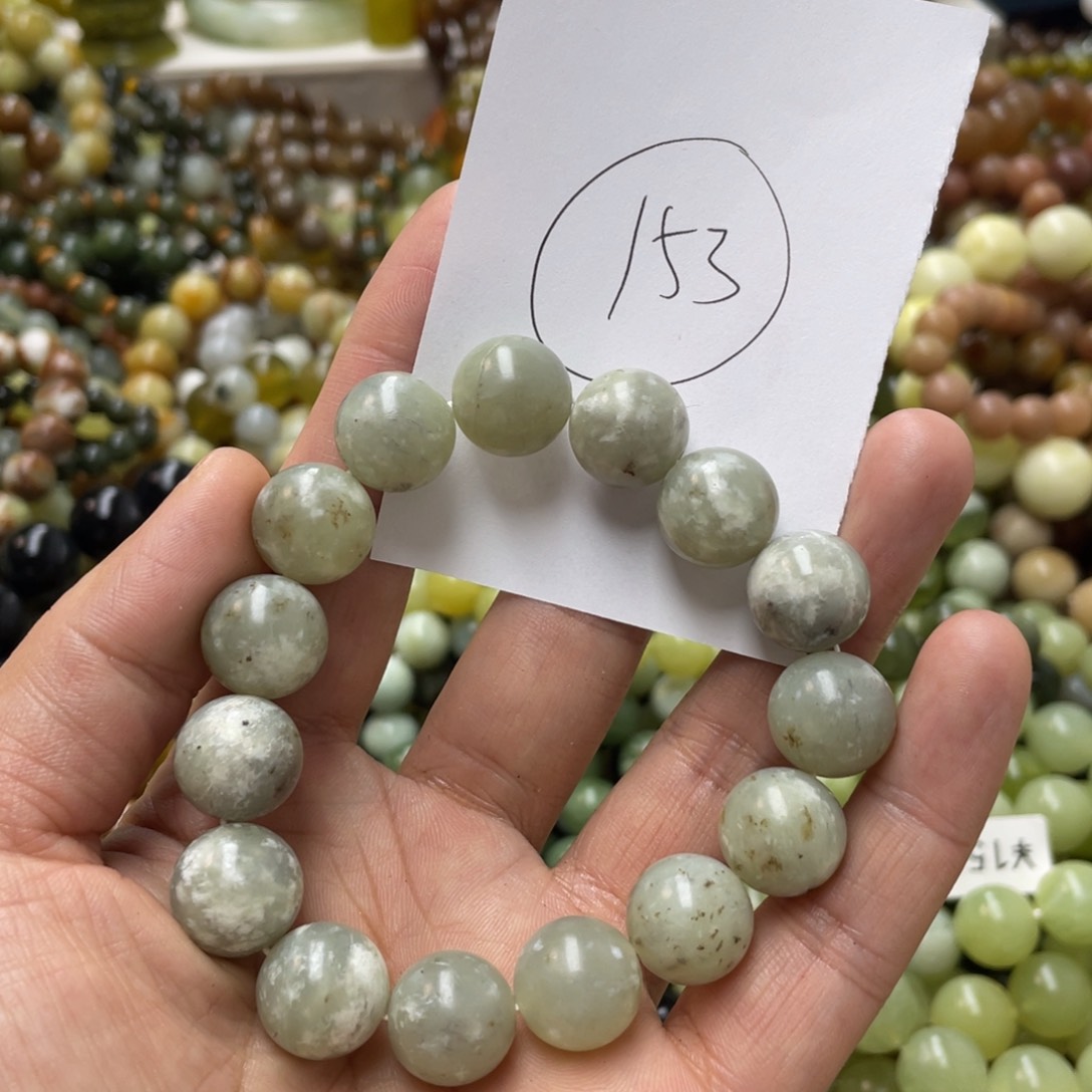 蛇纹石玉手链未镶嵌