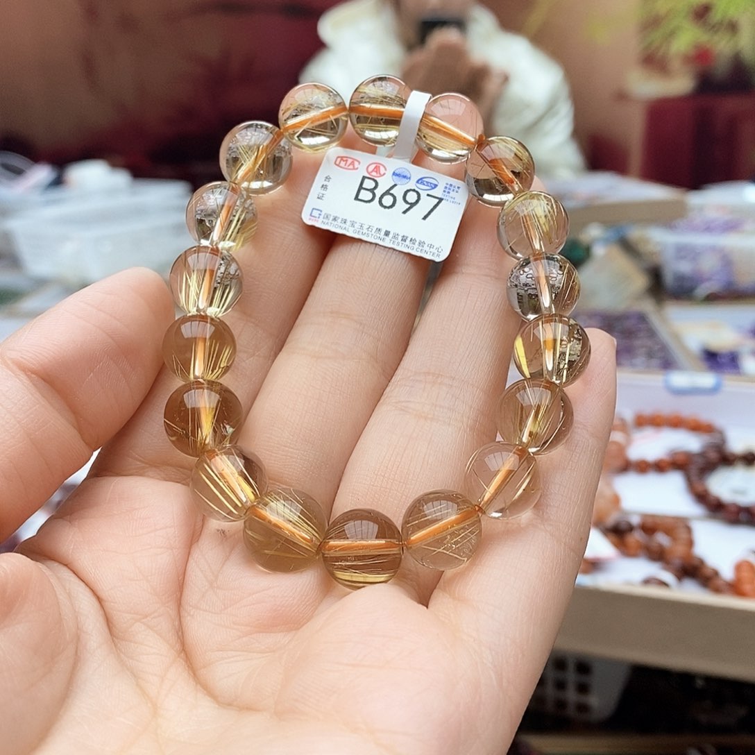 水晶手链未镶嵌B697金发