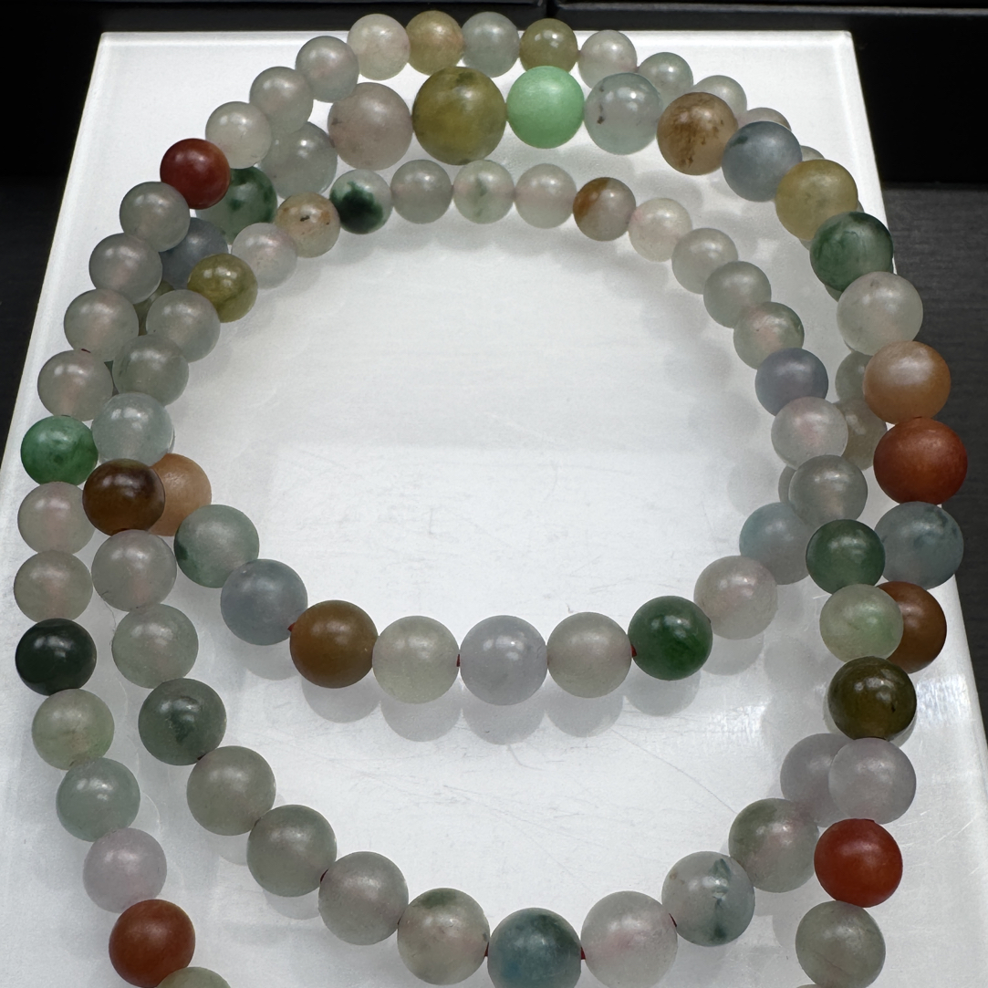 #天然翡翠#多宝塔链#108翡翠珠链