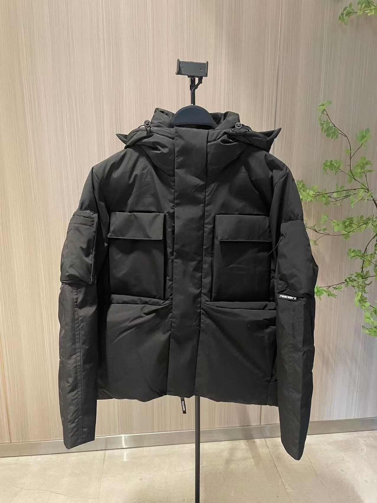 男士冬季垂钓立领宽加厚棉服~剪标