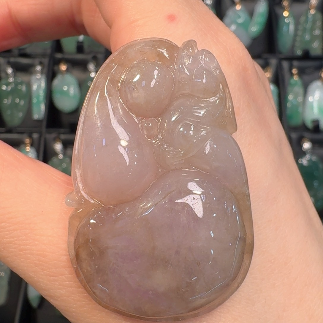 翡翠挂件未镶嵌葫芦