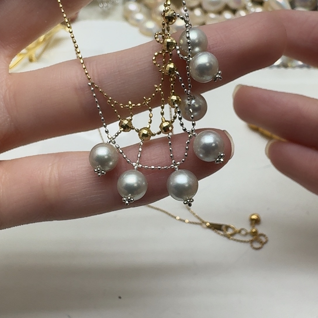 海水珍珠颈饰18K金镶嵌