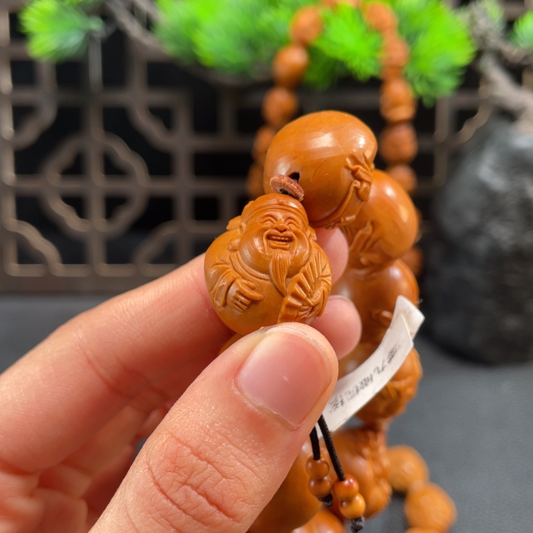 海****橄榄核手串/手链E6514光背财神