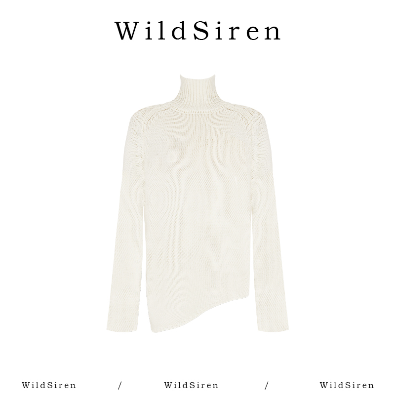 【Wildsiren】秋冬保暖宽松显瘦套头高领毛针织衫370167
