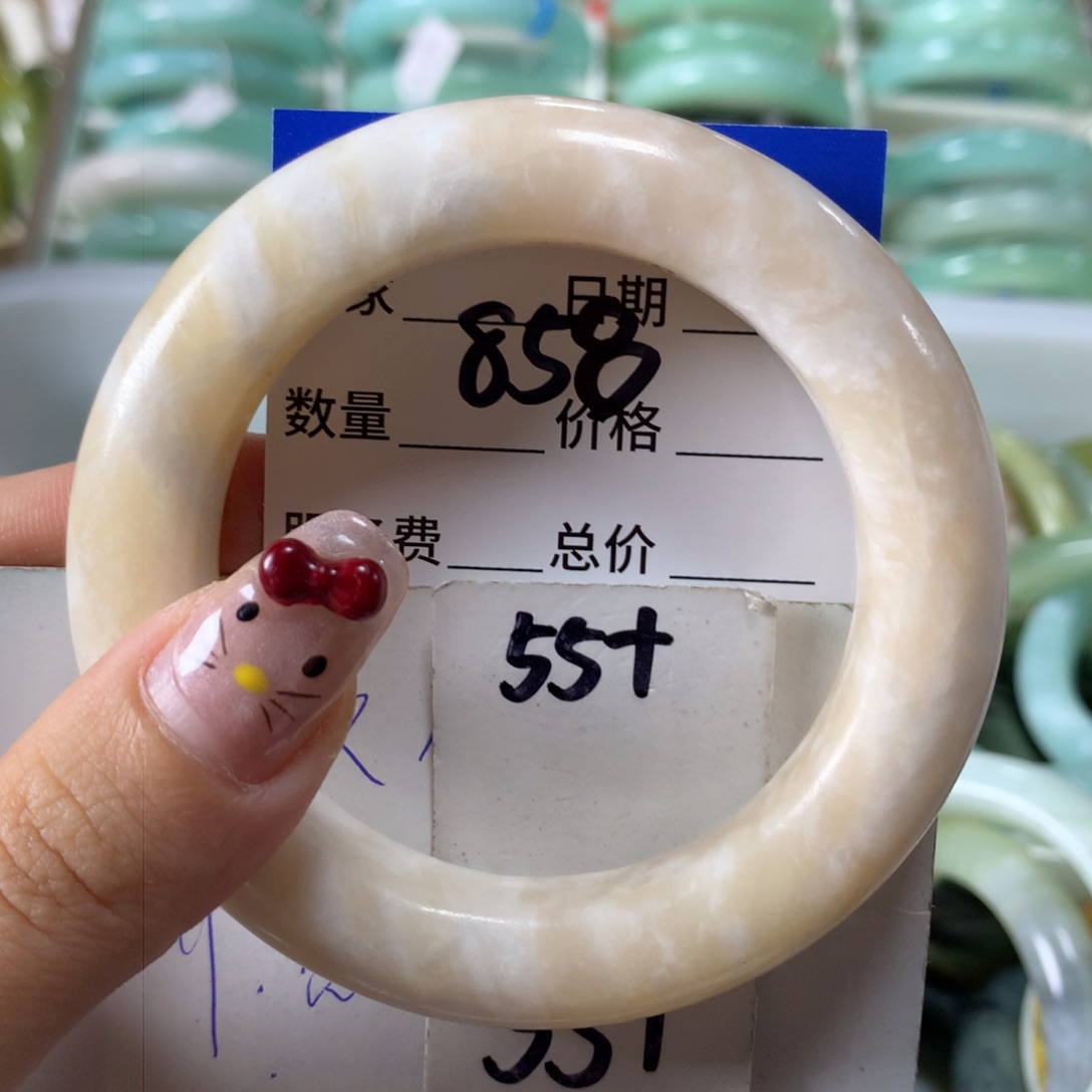 蛇纹石玉手镯未镶嵌858