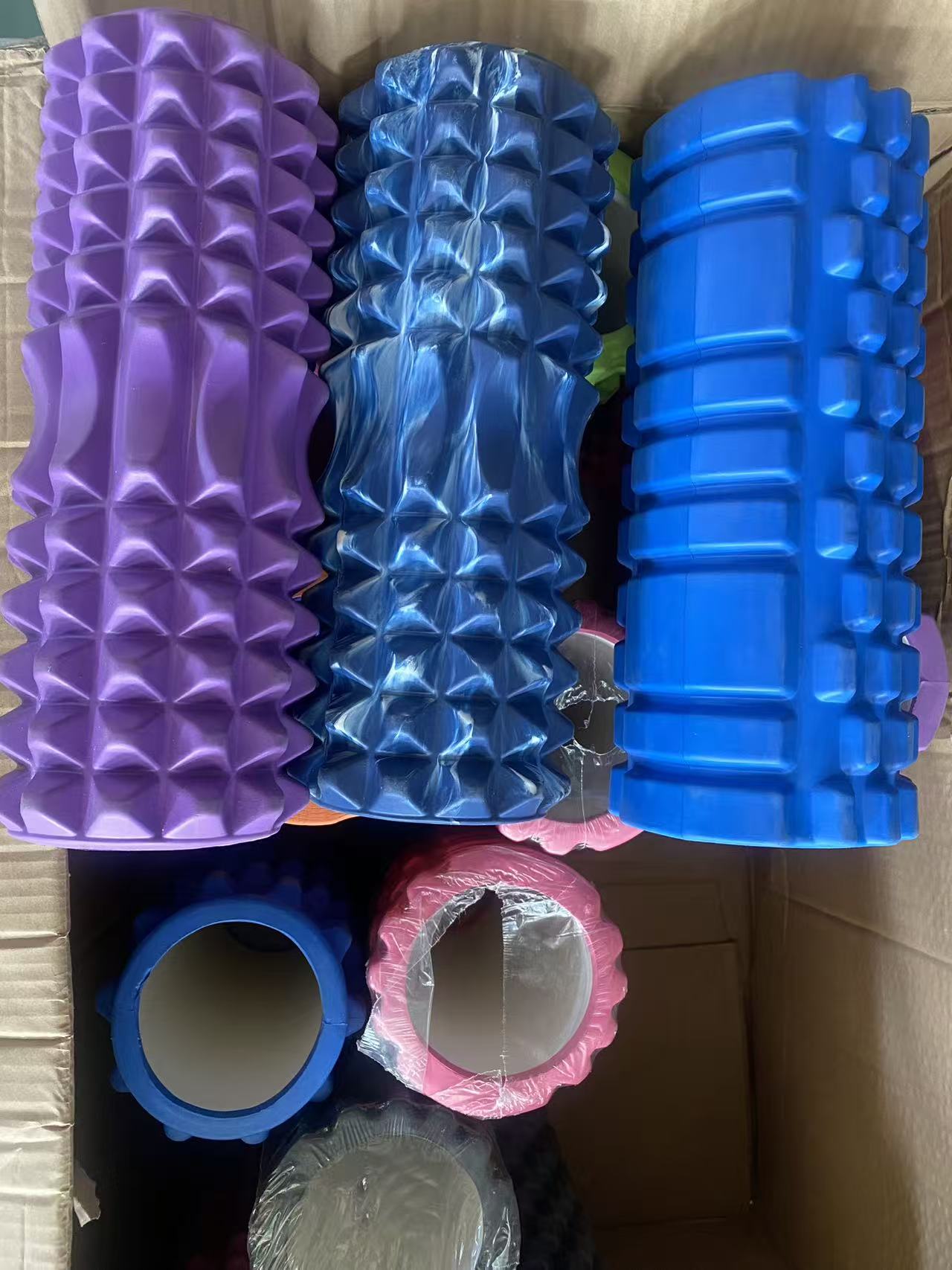 瑜伽柱 30CM 凹槽泡沫轴超硬肌肉按摩健身瑜伽柱