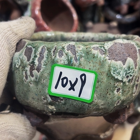 红陶粗陶花盆手工