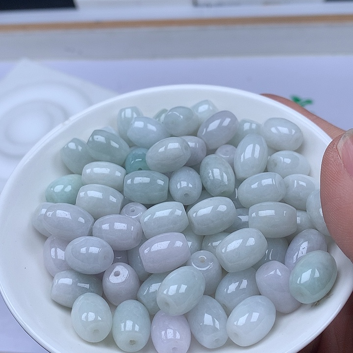 翡翠散珠翡翠卡12*9加30颗