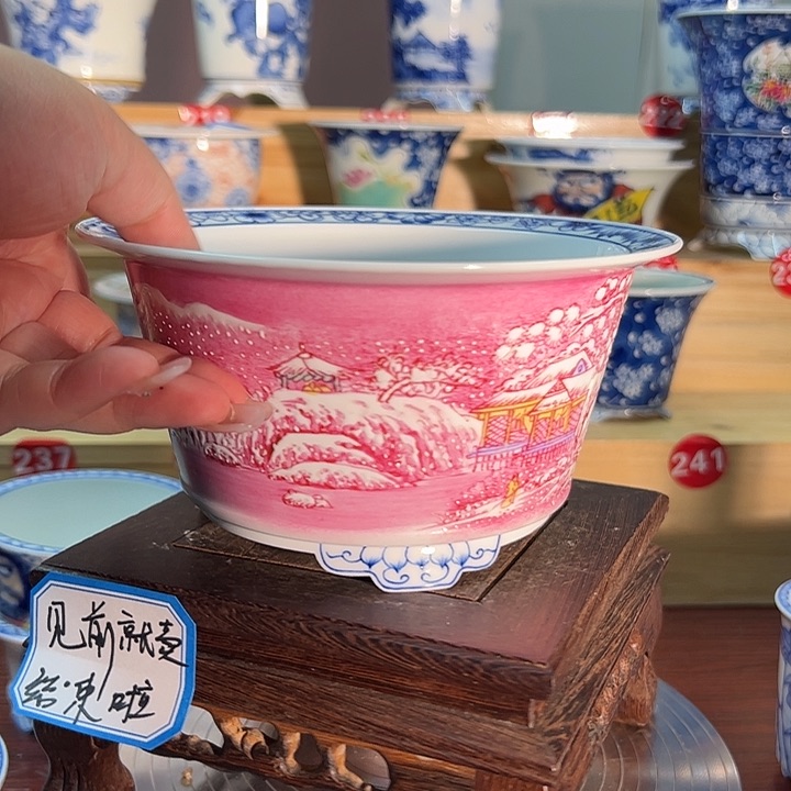 摆件这****活手工手绘陶瓷