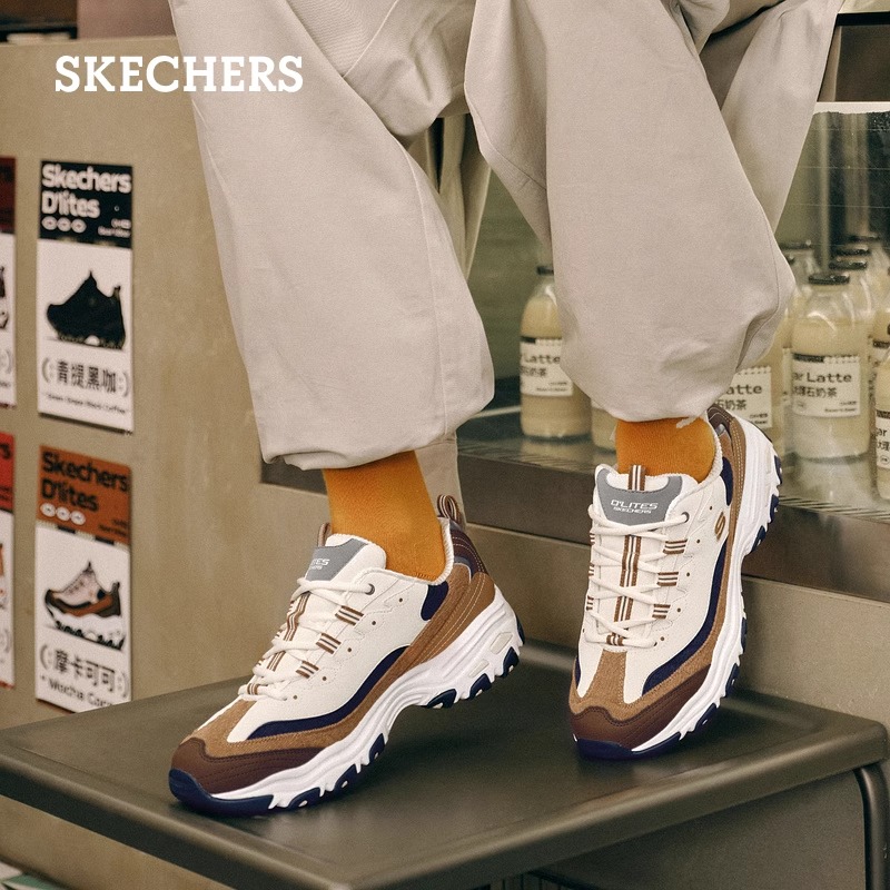 【奶茶熊】斯凯奇秋冬人生跑鞋复古运动时尚女休闲百搭老爹鞋149906