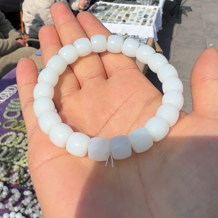 和田玉手串未镶嵌