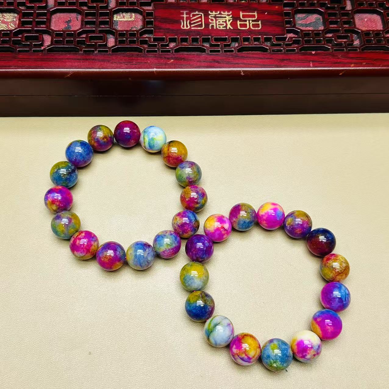 古风设计款-c538 色彩缤纷 多样性发其一 石英质玉手串