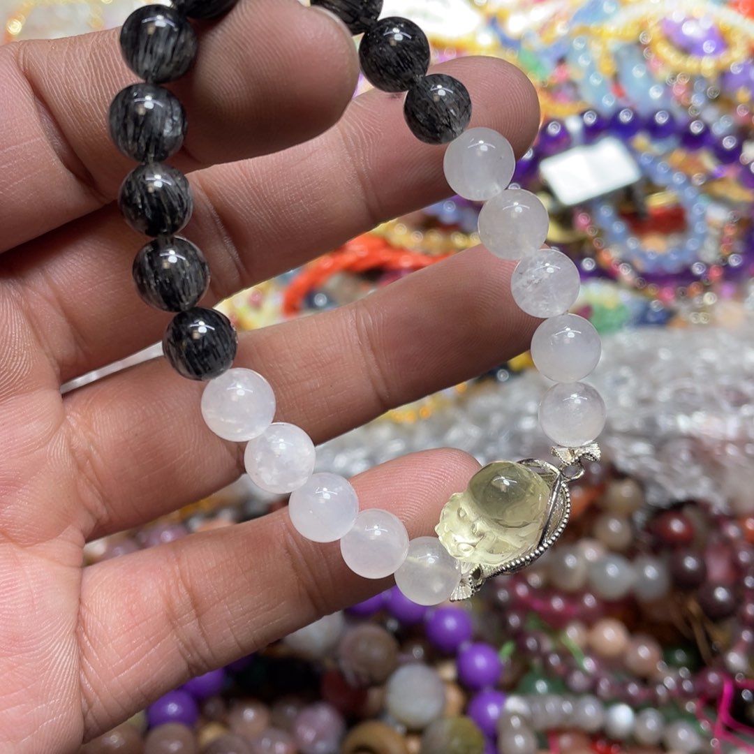 紫晶颈饰银S800镀金镶嵌