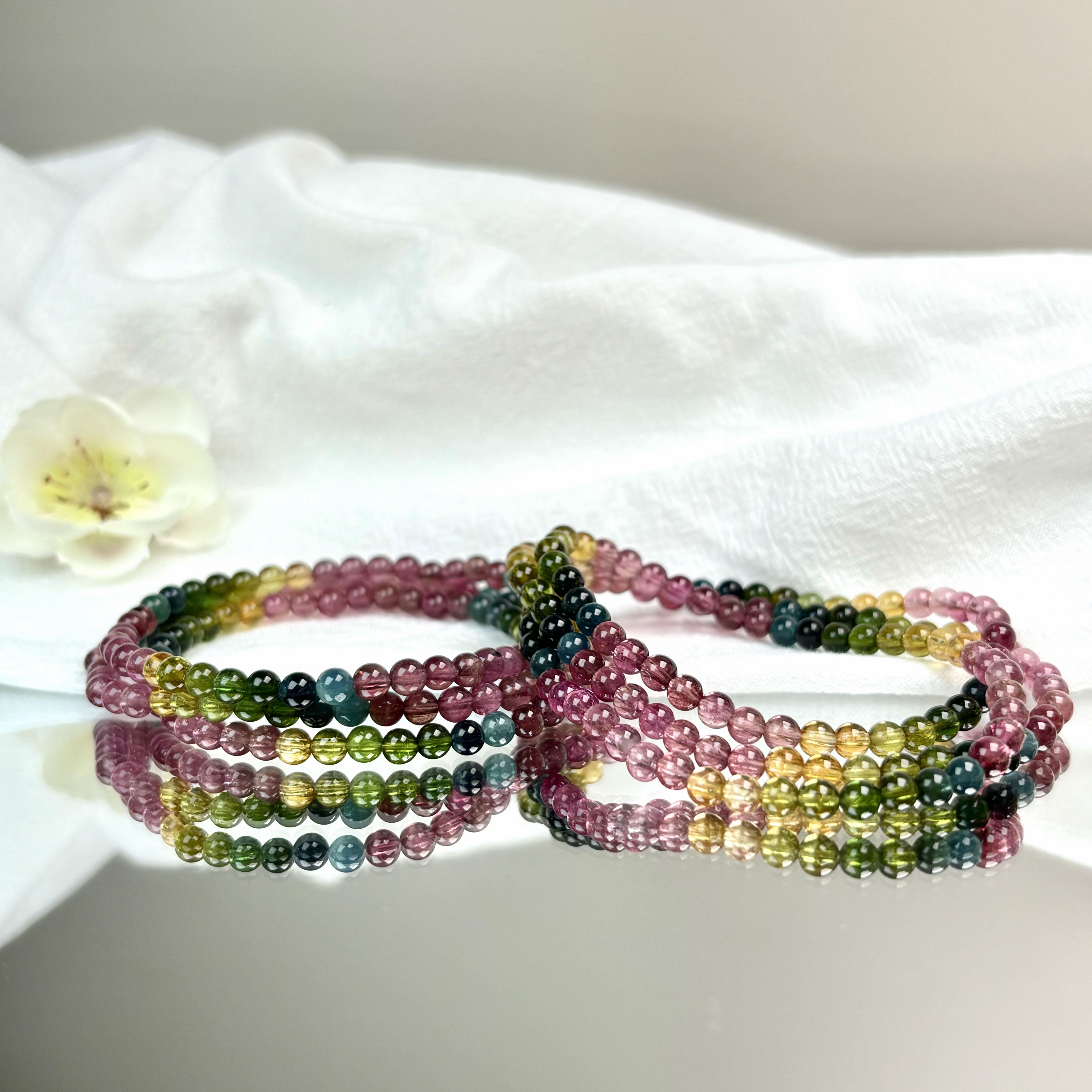 【星浩好物】碧玺多圈手串 QT246H28【多样性发一件】4mm