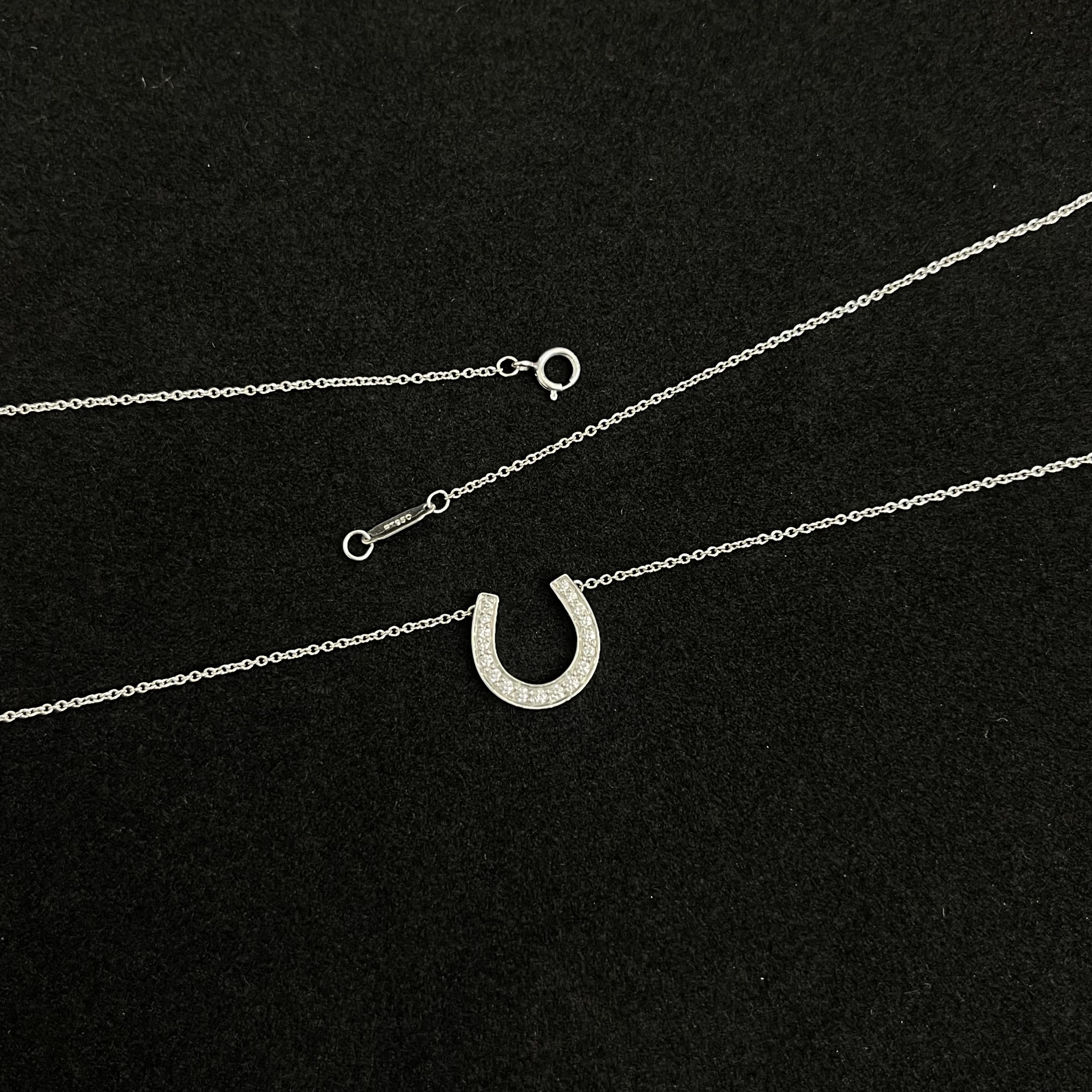 95新 Tiffany & Co./蒂芙尼 Tiffany/蒂芙尼马蹄型满钻项链