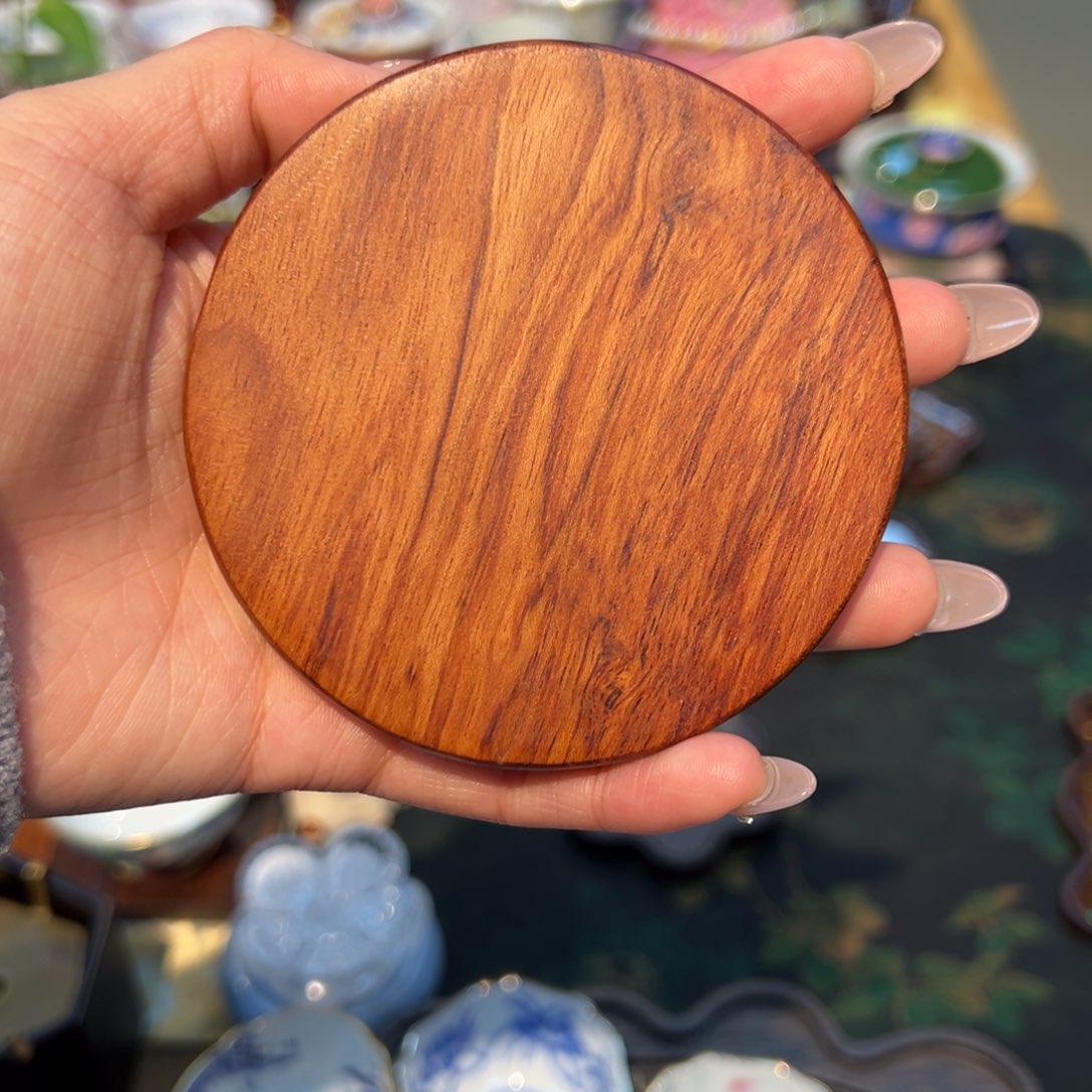 摆件特价花梨木杯垫