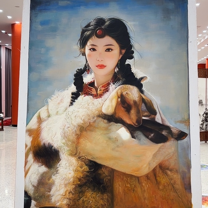 国画二郎老师国际展览原作