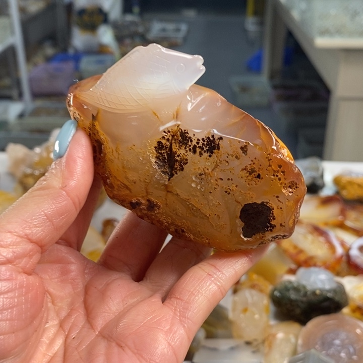 玛瑙/玉髓吊坠(不含链)未镶嵌