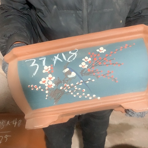 紫砂花盆手工制作