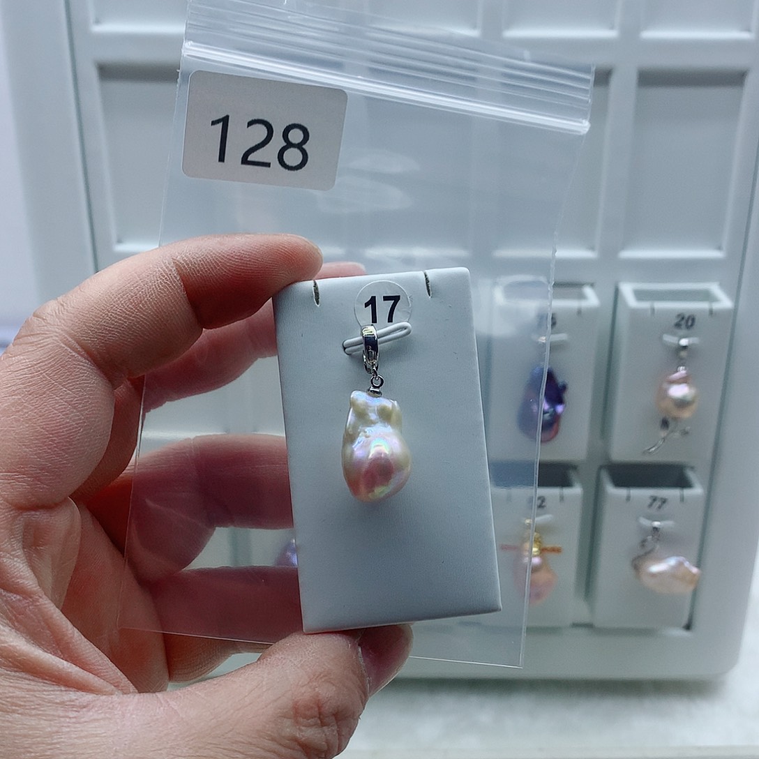 淡水珍珠吊坠(不含链)合金