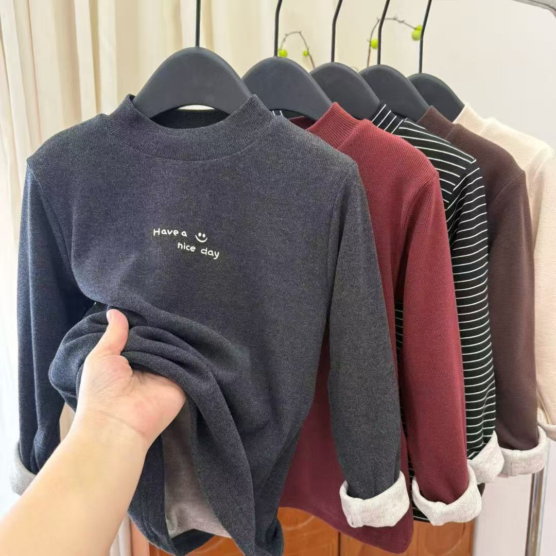 中大童加厚打底男女同款[通用链接]上衣以直播为准