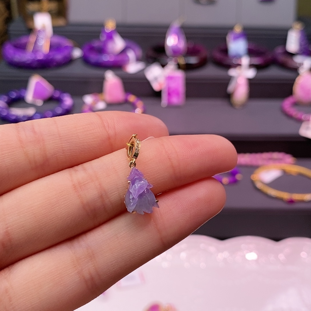 苏纪石（舒俱来）18K金镶嵌吊坠(不含链)