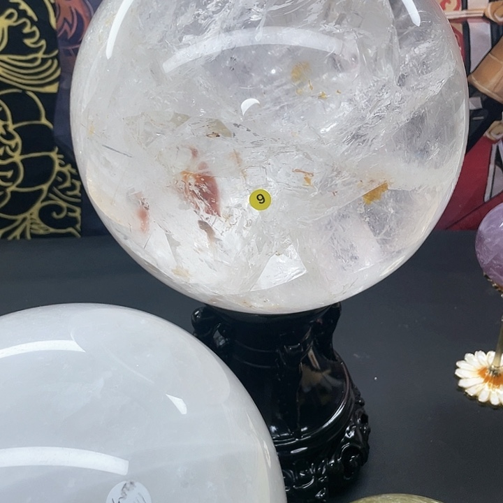 水晶水晶球卡22cm未镶嵌