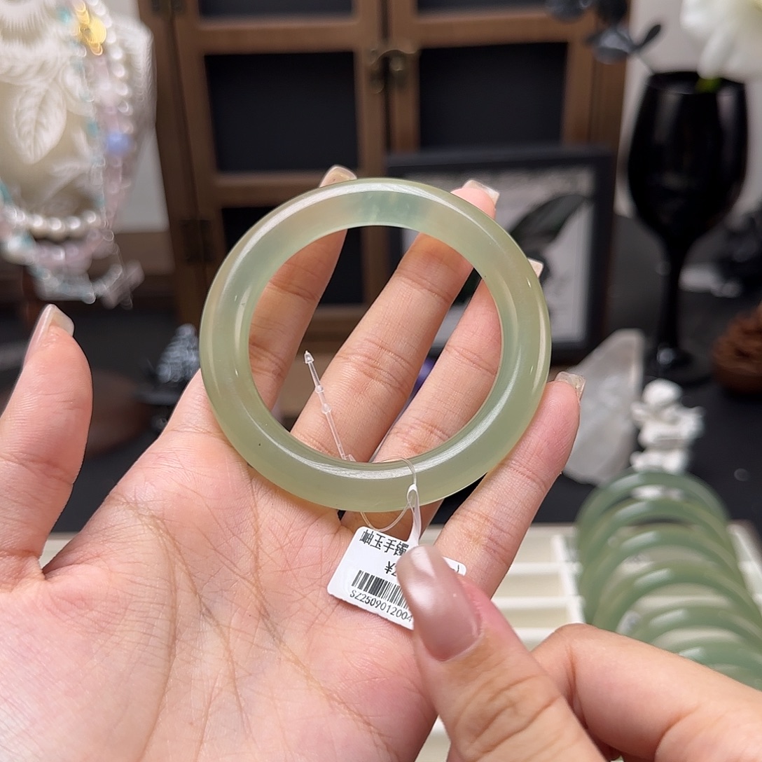 未镶嵌蛇纹石玉手镯30号