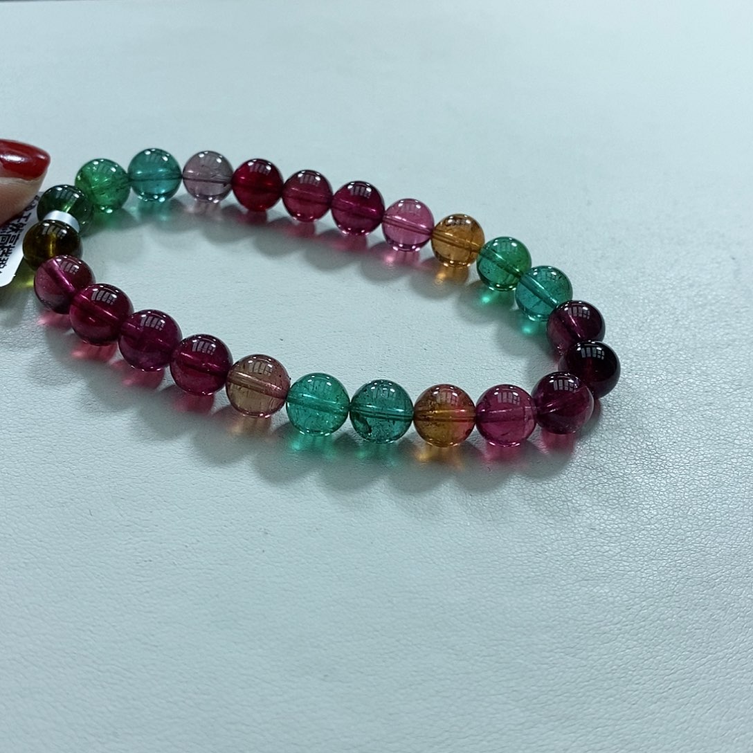 碧玺手链未镶嵌多样性发一条